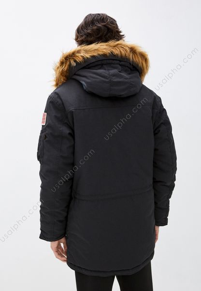 Куртка Alpha Industries N-3B Alpine Parka Чорна 28495 фото