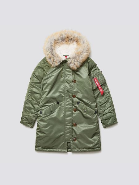 Жіноча зимова куртка N-3b Alpha Industries Elyse Parka Зелена 28830 фото