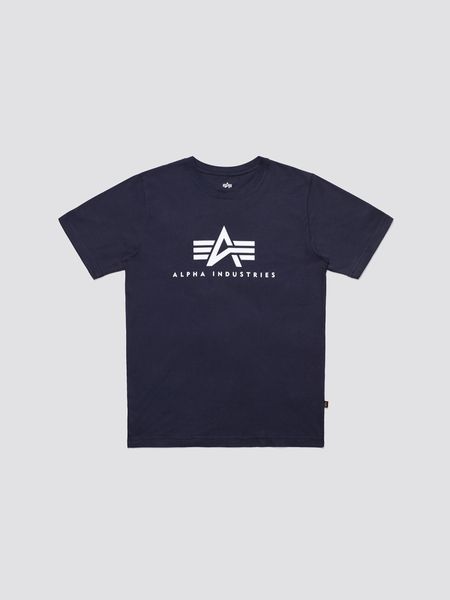 Футболка Alpha Industries BASIC LOGO TEE Синя 28996 фото