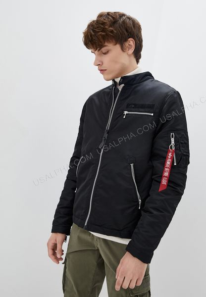 Куртка Alpha Industries Machina Biker Jacket Чорна 28394 фото