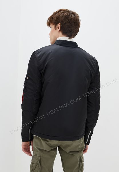 Куртка Alpha Industries Machina Biker Jacket Чорна 28394 фото