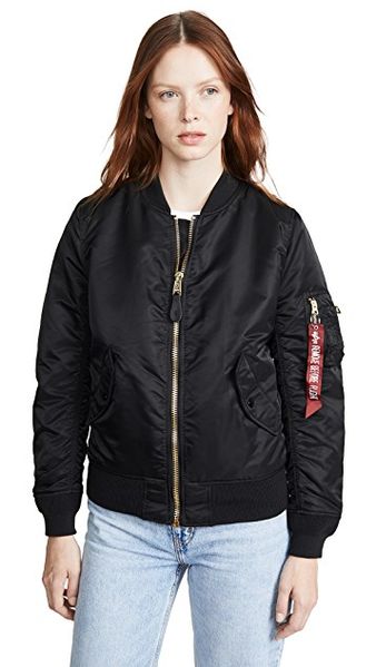 Жіноча куртка Alpha Industries MA-1 Women Чорна 28757 фото