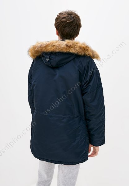 Куртка Alpha Industries N-3b Slim Fit Parka Синя 27746 фото