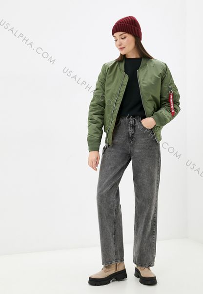 Жіноча куртка Alpha Industries MA-1 Women Зелена 28762 фото