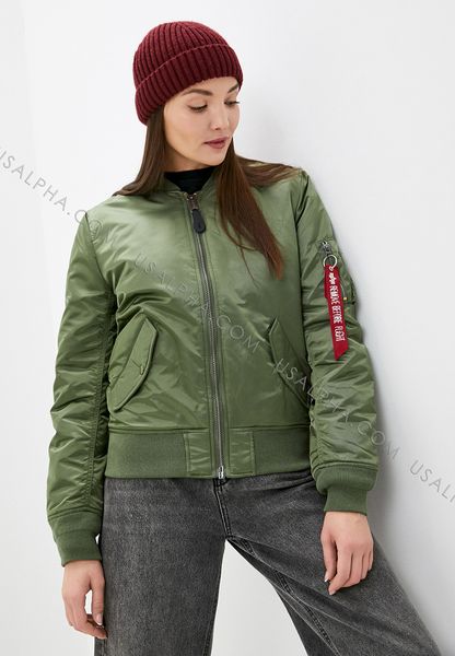 Жіноча куртка Alpha Industries MA-1 Women Зелена 28762 фото