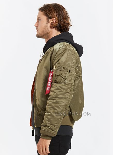 Куртка Alpha Industries MA-1 Slim Fit Зелена 28167 фото