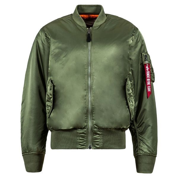 Куртка Alpha Industries MA-1 Blood Chit Зеленая 27961 фото