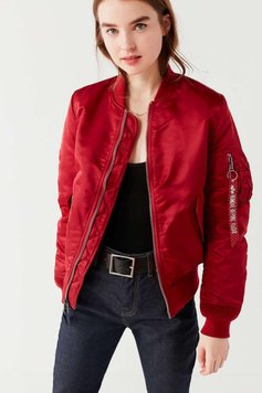 Жіноча куртка Alpha Industries MA-1 Women Червона 28766 фото