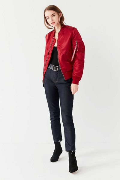 Жіноча куртка Alpha Industries MA-1 Women Червона 28766 фото