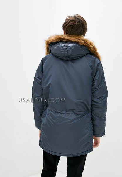 Куртка Alpha Industries N-3b Slim Fit Parka Синя 27802 фото