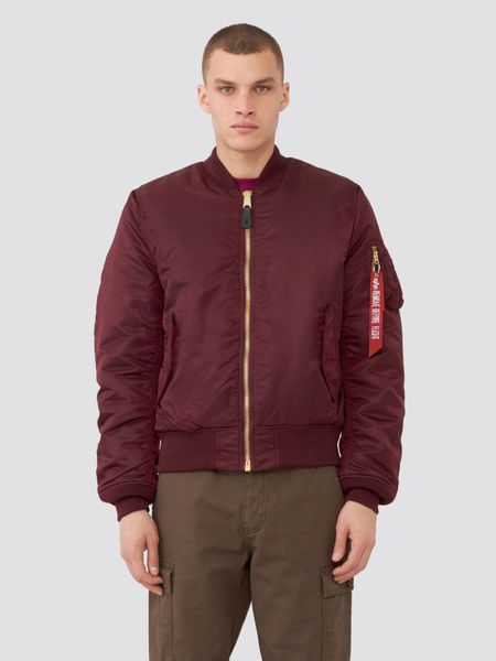 Куртка Alpha Industries MA-1 Slim Fit Бордова 28170 фото