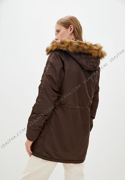 Жіноча зимова куртка N-3b Alpha Industries N-3B Women Коричнева 28726 фото