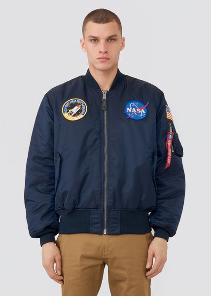 Куртка Alpha Industries MA-1 NASA Синя 28014 фото