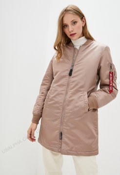 Куртка Alpha Industries MA-1 Long W Рожевий 28820 фото