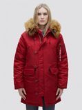 Женская зимняя куртка N-3b Alpha Industries N-3B Women Красная 28730 фото