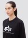 Світшот (кофта) Alpha Industries BASIC LOGO LONG SLEEVE TEE Чорна 28980 фото 8