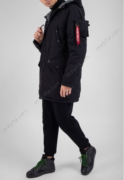 Пуховик Alpha Industries N-3B Down Parka Чорний 28469 фото