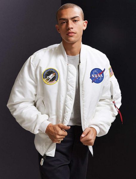 Куртка Alpha Industries MA-1 NASA Білий 28020 фото