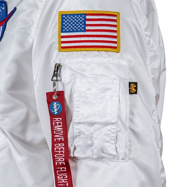 Куртка Alpha Industries MA-1 NASA Білий 28020 фото