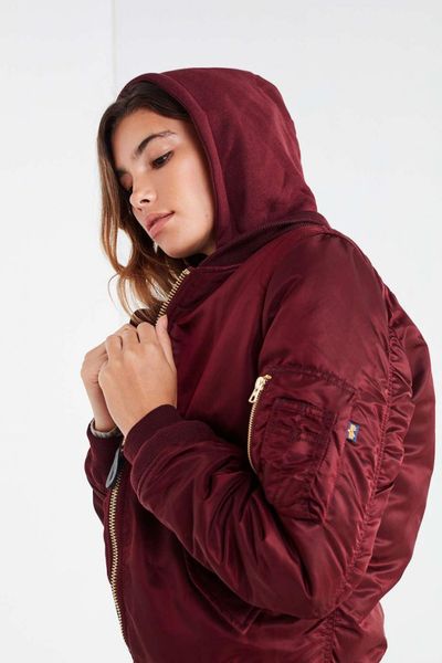 Куртка Alpha Industries MA-1 Natus W Бордова 28840 фото