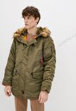 Куртка Alpha Industries N-3b Slim Fit Parka Зелена 27812 фото