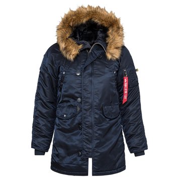 Жіноча зимова куртка N-3b Alpha Industries N-3B Women Синя 28735 фото