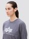 Світшот (кофта) Alpha Industries BASIC LOGO LONG SLEEVE TEE Сіра 28986 фото 8