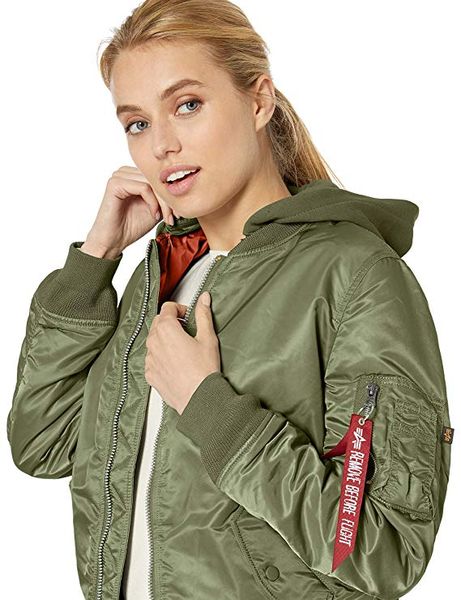 Куртка Alpha Industries MA-1 Natus W Зелена 28843 фото