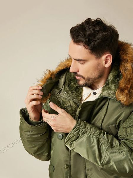 Куртка Alpha Industries N-3B Parka Синя 28075 фото