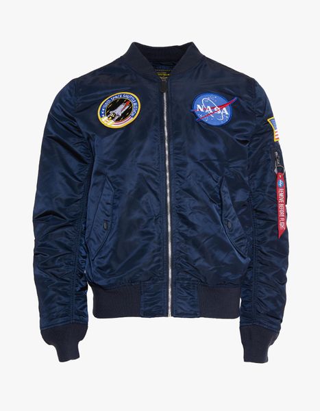 Куртка-бомбер Alpha Industries NASA L-2b Синя 28298 фото