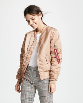 Бомбер (куртка) Alpha Industries MA-1 Women Рожевий 27727 фото