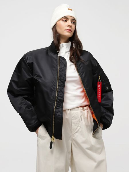 Куртка (бомбер) AIRBOSS MA-1 Flight Jacket Чорна 123250 фото