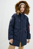 Женская куртка "аляска" Alpha Industries Altitude Women Синяя 28740 фото