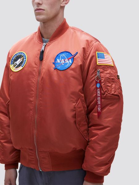 Куртка Alpha Industries MA-1 NASA Помаранчева 28027 фото