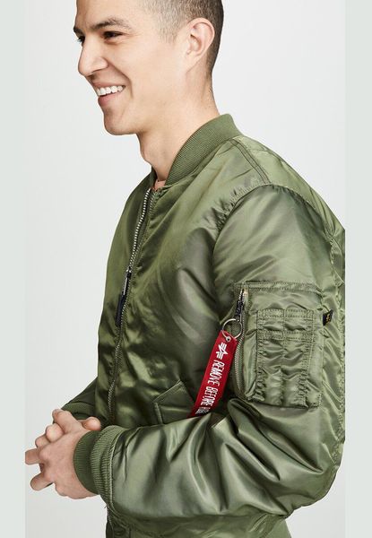 Куртка Alpha Industries MA-1 Slim Fit Зелена 28138 фото