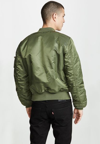 Куртка Alpha Industries MA-1 Slim Fit Зелена 28138 фото