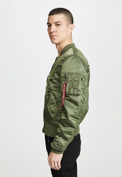 Куртка Alpha Industries MA-1 Slim Fit Зелена 28138 фото