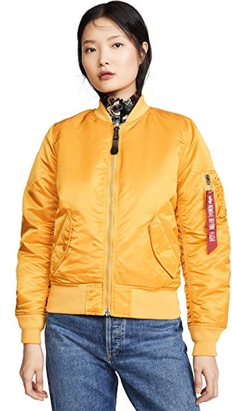 Жіноча куртка Alpha Industries MA-1 Women Жовтий 28786 фото