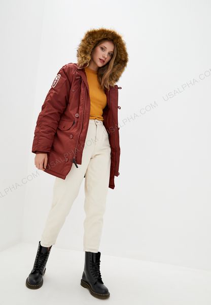 Жіноча куртка "аляска" Alpha Industries Altitude Women Червона 28745 фото