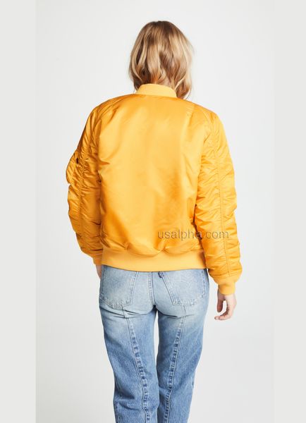 Жіноча куртка Alpha Industries MA-1 Women Жовтий 28786 фото