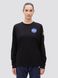 Світшот (кофта) Alpha Industries SPACE SHUTTLE LONG SLEEVE TEE Чорна 28964 фото 2