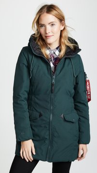 Пуховик Alpha Industries N-3B Down Parka W Зелений 28861 фото