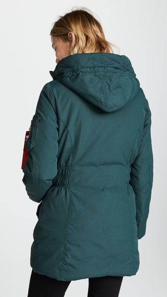 Пуховик Alpha Industries N-3B Down Parka W Зелений 28861 фото