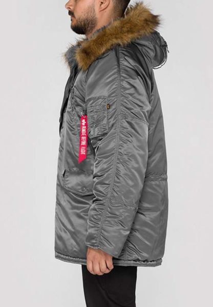 Куртка Alpha Industries N-3B Parka Сіра 28084 фото