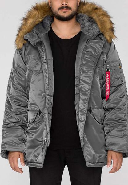 Куртка Alpha Industries N-3B Parka Сіра 28084 фото