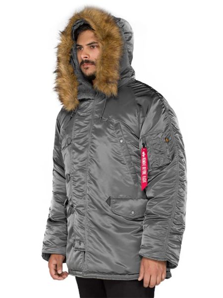 Куртка Alpha Industries N-3B Parka Сіра 28084 фото