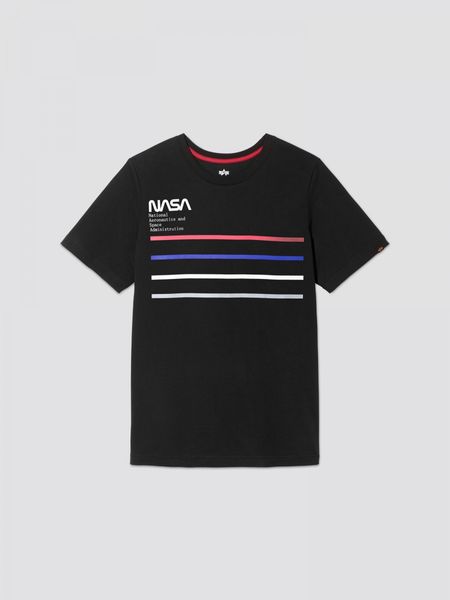 Футболка Alpha Industries NASA Line Tee Чорна 29033 фото