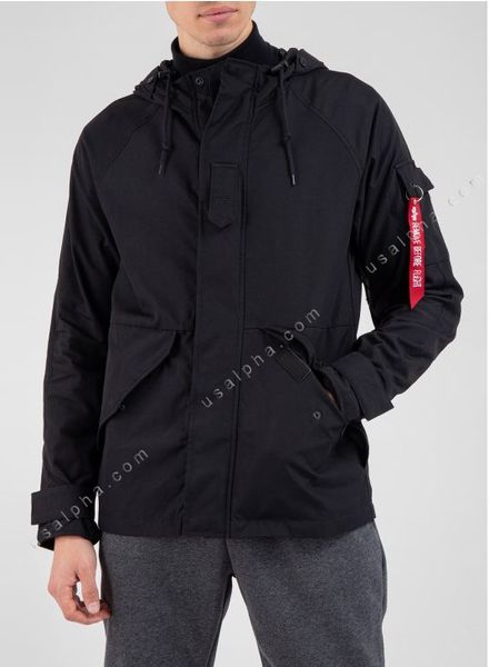 Куртка вітровка Alpha Industries ECWCS Gen I Parka Mod Чорна 28487 фото