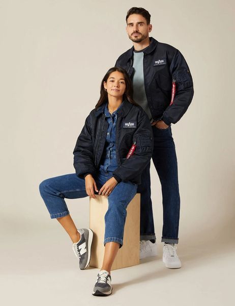 Куртка Alpha Industries CWU 45/P Синяя 27927 фото