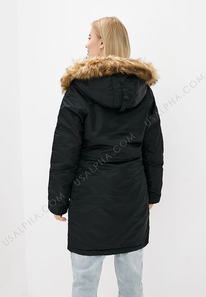 Жіноча зимова куртка N-3b Alpha Industries Elyse Parka Чорна 28825 фото